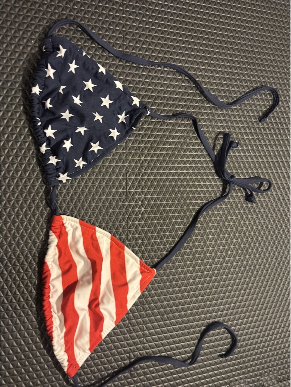 Old Navy Women's American Flag Triangle Bikini Top